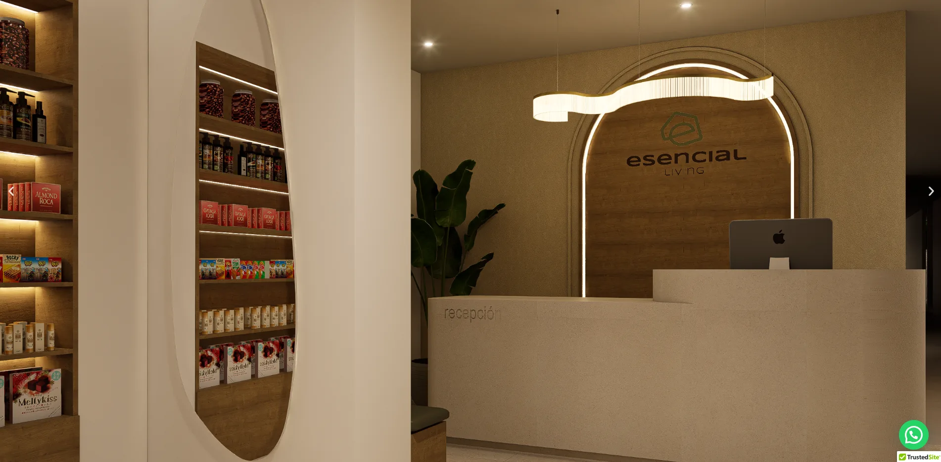 Identidad anterior de Esencial Living antes del nuevo sistema de marca